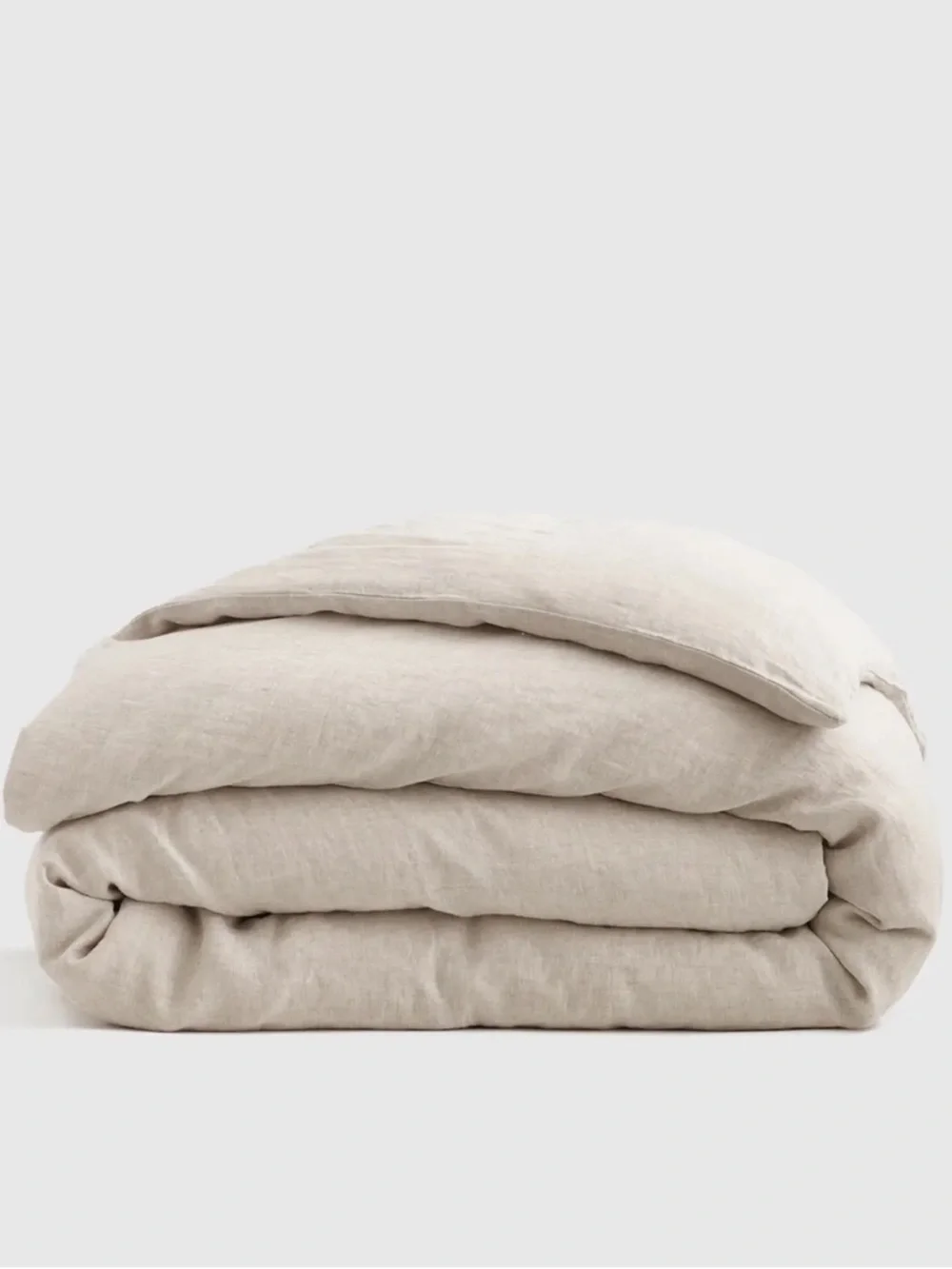 New! QUINCE European Linen Duvet Chambray Natural Sand King / Cal King 9816